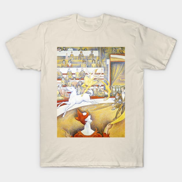 High Resolution Seurat - The Circus - Digitally Remastered T-Shirt by RandomGoodness